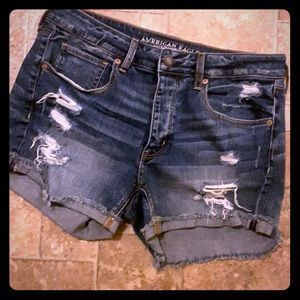 American Eagle distressed denim shorts. Size 12